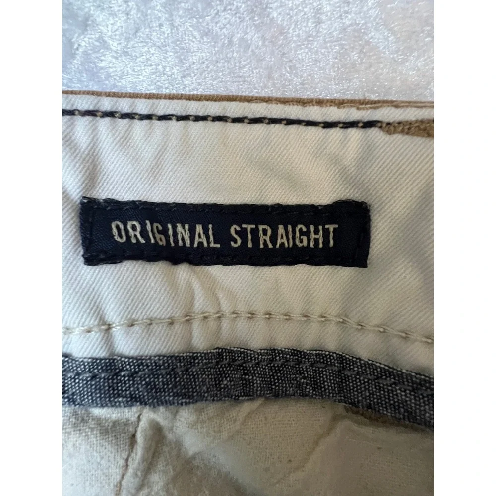 American Eagle Original Straight Cotton Chino Pants Men's size 32 x 34 Brown - Picture 12 of 12